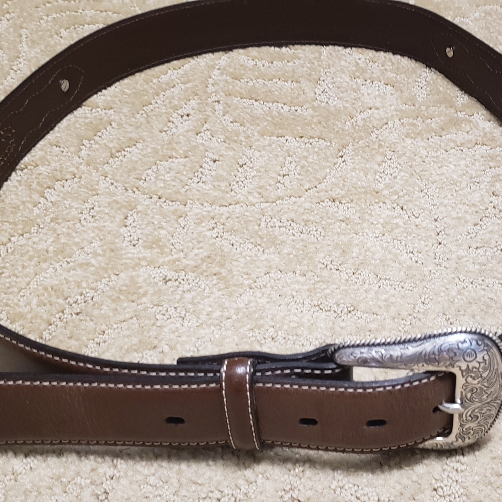 Men's leather belt